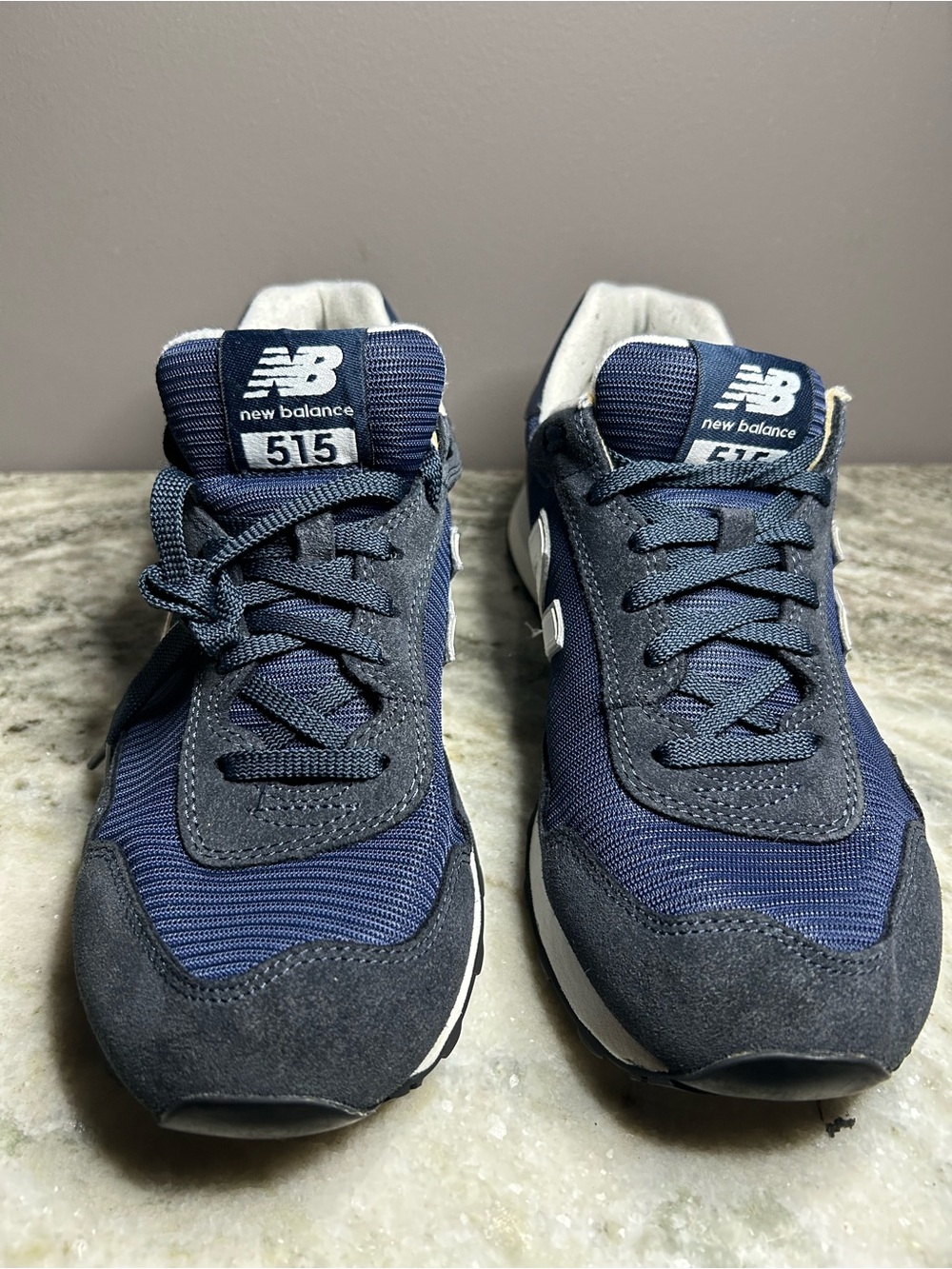 New Balance Men's Navy and Gray 515 Athletic Sneakers